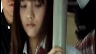 Japanese schoolgirl is gangbanged in crowded bus