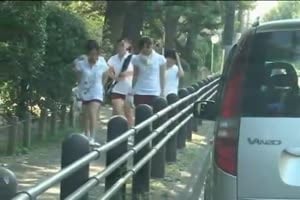 Japanese Schoolgirl tricked and used in Car