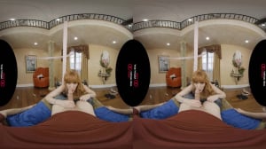 pov en vr avec une rousse qui va te sucer et te chevaucher