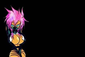 amber hallibel dans un cosplay anal en solo
