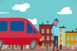 une mature à lunette fait un tour en van avant la baise