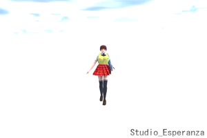 hentai 3D : sous la jupe d'une jeune étudiante