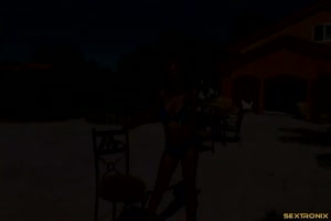 quatre bites et une superbe afro en chaleur