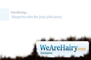 Margarita rubs her juicy…