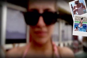 bianca ferrero en vacance au bord de la mer