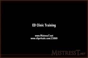 Ed Clinic training : mistress t donne un cours de masturbation