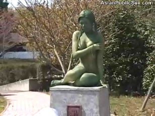 Statue - Asian Public Painted Statue Fuck - Porn videos
