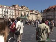 Casting sauvage d'une tchèque recrutée dans la rue