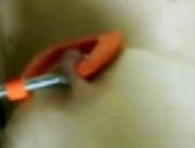 Amateur Bondage MILF Tit Torture,nipple clamps ,blowjob