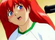 Scared redhead animegirl forced to take a leak from Bond Anime