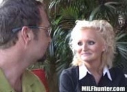 Cute blonde milf gets crushed on her lunch break in these movies from Milf Hunter